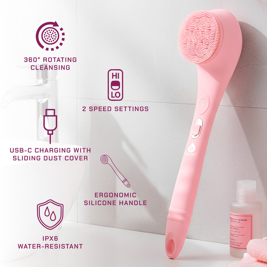2-Piece Cleansing Brush Bundle – Complete Face & Body Skincare Set