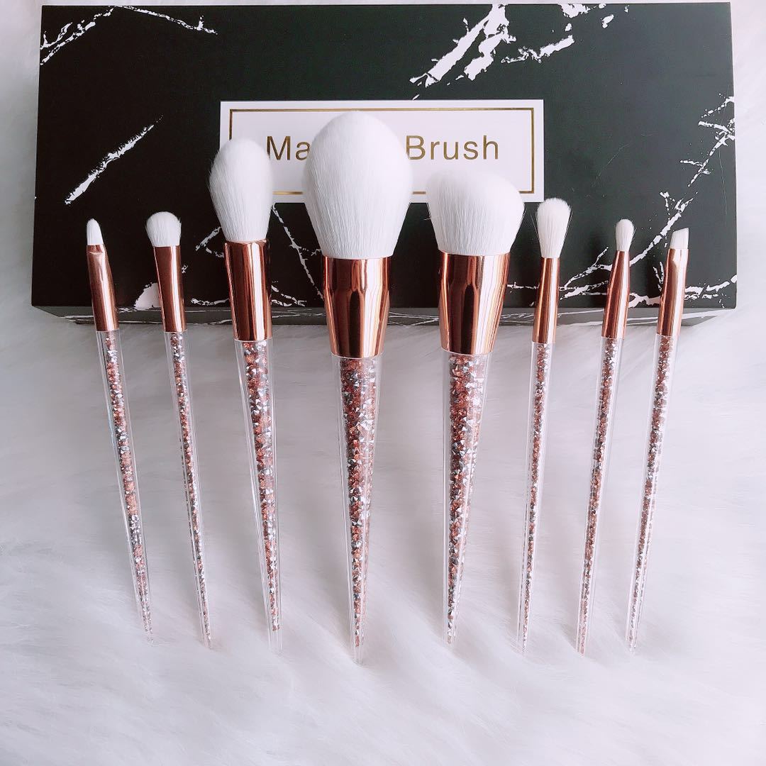 8-Piece Makeup Brush Set - Beauty Tools